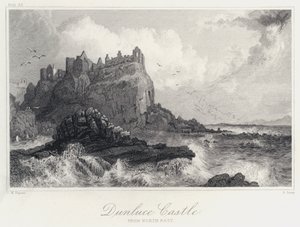 डनलस कैसल, उत्तर पूर्व से (उत्कीर्णन)