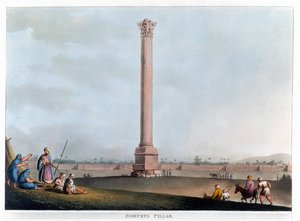 पॉम्पी का स्तंभ, अलेक्जेंड्रिया, मिस्र, 1802