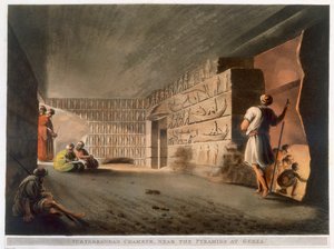 1802 में गीज़ा में पिरामिड के पास सबट्रेनियन चैंबर