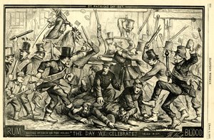 सेंट पैट्रिक दिवस, 1867 (लकड़ी की नक्काशी) द्वारा थॉमस नास्ट
