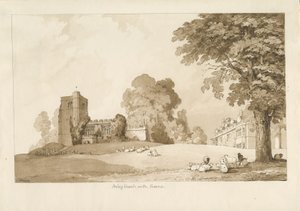 अरली चर्च: सीपिया ड्राइंग, 1837 द्वारा थॉमस पेप्लो लकड़ी