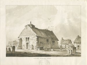 बेडनॉल चर्च: सीपिया ड्राइंग, एनडी [1838] द्वारा थॉमस पेप्लो लकड़ी