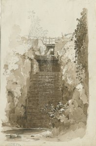 Biddulph - ग्रामीण दृश्य: पेन और वॉश ड्राइंग, 8 जून 1837 (ड्राइंग) द्वारा थॉमस पेप्लो लकड़ी