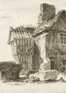 एक्लेशेल - बियाना हॉल: सीपिया पेन ड्राइंग, 1835 द्वारा थॉमस पेप्लो लकड़ी