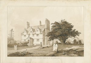 फोर्टन हॉल: वॉश ड्रॉइंग, एनडी [1838] (ड्राइंग) द्वारा थॉमस पेप्लो लकड़ी