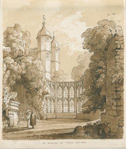 टीएक्स हॉल: पेन एंड वॉश ड्राइंग, 1838 द्वारा थॉमस पेप्लो लकड़ी