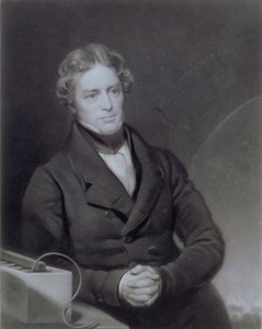 माइकल फैराडे का पोर्ट्रेट (1791-1867) हेनरी कजिन्स द्वारा उत्कीर्ण (d.1864) c.1841