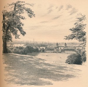 वेधशाला हिल से ग्रीनविच पैलेस, 1902