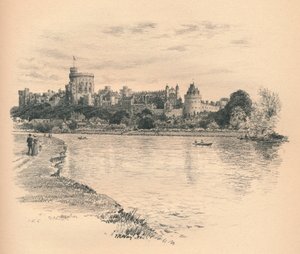 नदी से विंडसर कैसल, 1902 द्वारा थॉमस रॉबर्ट वे