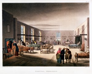 1808-1811 में मिडलसेक्स अस्पताल, लंदन में महिला वार्ड