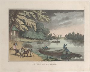 ए व्यू नियर रिचमंड, फ्रॉम स्केचेस फ्रॉम नेचर, 1822., 1822. निर्माता: थॉमस रोलैंडसन, जोसेफ कॉन्सटेंटाइन स्टैडलर। द्वारा थॉमस रोलैंडसन, जोसेफ कॉन्सटेंटाइन स्टैडलर