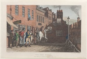 पोस्ट ऑफिस, स्कारबोरो के पोएटिकल स्केच से, 1813., 1813। निर्माता: थॉमस रॉलैंडसन, जोसेफ कॉन्सटेंटाइन स्टैडलर, जे. ब्लक।