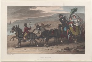 स्कारबोरो के पोएटिकल स्केच से द सैंड्स, 1813., 1813. निर्माता: थॉमस रोलैंडसन, जोसेफ कॉन्सटेंटाइन स्टैडलर, जे. ब्लक।