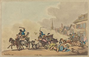 ए कार्ट रेस, 1788। द्वारा थॉमस रोलैंड्सन