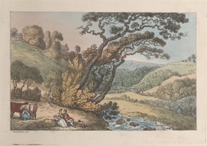 ए कोर्निश व्यू, फ्रॉम व्यूज़ इन कॉर्नवॉल, 1810., 1810। द्वारा थॉमस रोलैंड्सन