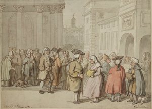 1770-1820 में रोम में एक समूह का चित्र बनाया गया द्वारा थॉमस रोलैंड्सन