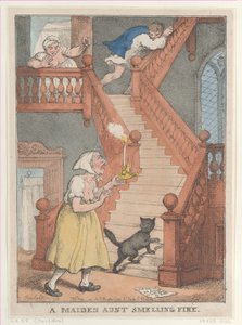 ए मेडेन आंटी स्मेलिंग फायर, [1 मई, 1806], 1 मई, ..., [1 मई, 1806] को फिर से जारी, 1 मई, 1812 को फिर से जारी किया गया। द्वारा थॉमस रोलैंड्सन