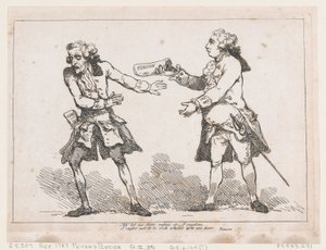 आह' मुझे साहब ने मना कर दिया..., पीटर पिंडर द्वारा पीटर की पेंशन से, Esq., 1787., 1787। द्वारा थॉमस रोलैंड्सन