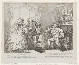 Bozzy और Madame Piozzi Frontispiece, Bozzy और Piozzi पीटर पिंडर द्वारा, 1780-86।, 1780-86। द्वारा थॉमस रोलैंड्सन