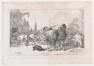 ब्रुअर्स ड्रेज़, ए न्यू बुक ऑफ़ हॉर्स एंड कैरिज से, 1784., 1784। द्वारा थॉमस रोलैंड्सन