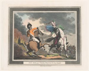 कट वन एंड थाई प्रोटेक्ट न्यू गार्ड, 1798., 1798। द्वारा थॉमस रोलैंड्सन