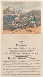 डेथ एंड बोनापार्ट, द टू किंग्स ऑफ़ टेरर, 1 जनवरी, 1814., 1 जनवरी, 1814। द्वारा थॉमस रोलैंड्सन