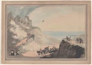 डोवर से ब्लैंचर्ड और जेफ़्रीज़ के गुब्बारे का प्रस्थान, 7 जनवरी, 1785, जनवरी ..., जनवरी 1794। द्वारा थॉमस रोलैंड्सन