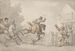 टोल से बचना, c.1805-10 (ग्रेफाइट, पेन, स्याही और कागज पर w - c) द्वारा थॉमस रोलैंड्सन