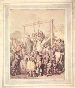 टाइबर्न, 1803 में निष्पादन द्वारा थॉमस रोलैंड्सन