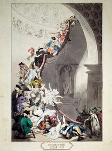 प्रदर्शनी स्टेयर केस, 1811। द्वारा थॉमस रोलैंड्सन