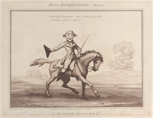 घोड़े की उपलब्धियां, स्केच 10: एक मिनुएट डांसर !!, 1 अगस्त, 1799।, 1 अगस्त, 1799। द्वारा थॉमस रोलैंड्सन