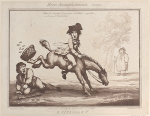 घोड़े की उपलब्धियां, स्केच 7: एक नागरिक !!, 1 अगस्त, 1799।, 1 अगस्त, 1799। द्वारा थॉमस रोलैंड्सन