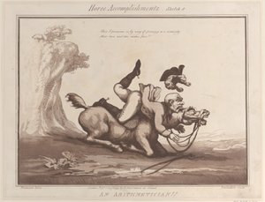 घोड़े की उपलब्धियां, स्केच 8: एक अंकगणित !!, 1 अगस्त, 1799।, 1 अगस्त, 1799। द्वारा थॉमस रोलैंड्सन