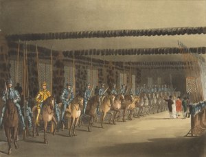 हॉर्स आर्मोरी, टॉवर ऑफ़ लंदन, 1 नवंबर, 1809।, 1 नवंबर, 1809 द्वारा थॉमस सुंदरलैंड