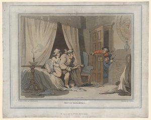 हाउस ब्रेकर्स, थॉमस मोलटेन द्वारा बनाया गया प्रिंट, 1791 (हाथ से रंगा हुआ उत्कीर्णन) द्वारा थॉमस रोलैंड्सन