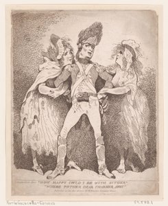 हाउ हैप्पी आई बी एइवर, वर टी'अदर डियर चार्मर अवे, [1784], [1784]। द्वारा थॉमस रोलैंड्सन