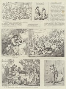 रॉयल नेवल प्रदर्शनी में हास्य कला द्वारा Thomas Rowlandson