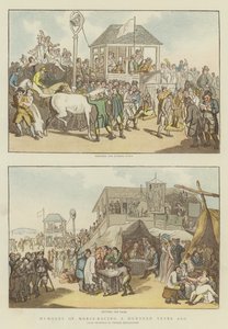 हॉर्स-रेसिंग ऑफ ए हॉर्स इयर्स एगो (क्रोमोलिथो) द्वारा Thomas Rowlandson