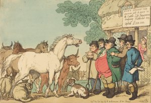 बीमा योग्य मवेशी, 1809 में प्रकाशित। द्वारा थॉमस रोलैंड्सन