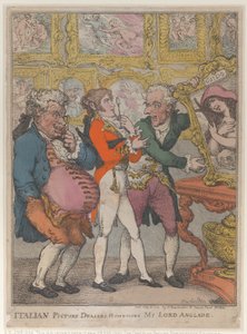 इटालियन पिक्चर डीलर्स हमबगिंग माई लॉर्ड एंजलिस, 30 मई, 1812., 30 मई, 1812। द्वारा थॉमस रोलैंड्सन