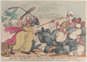 जोआना साउथकॉट द प्रॉफेटेस एक्सकम्युनिकेटिंग द बिशप्स, 20 सितंबर, 1814।, 20 सितंबर, 1814 द्वारा थॉमस रोलैंड्सन