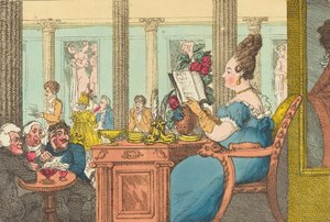 कैफे डेस मिल कोलोन्स, पैलेस रॉयल, पेरिस, 1814 में ला बेले लिमोनौडिएर। द्वारा थॉमस रोलैंड्सन