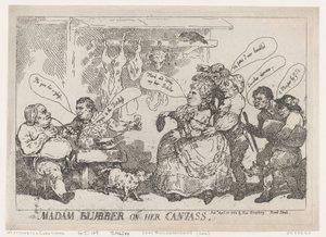 मैडम ब्लबर ऑन हर कैनवास, 22 अप्रैल, 1784., 22 अप्रैल, 1784। द्वारा थॉमस रोलैंड्सन