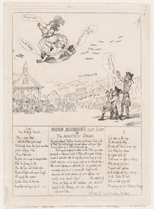 मैडम ब्लबर की लास्ट शिफ्ट या द एरोस्टैटिक डेली, 29 अप्रैल, 1784., 29 अप्रैल, 1784। द्वारा थॉमस रोलैंड्सन