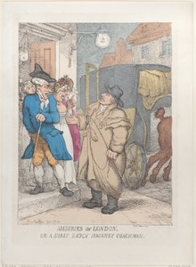 लंदन की मिश्री, या एक सूरी सॉसी हैकनी कोचमैन, 4 जून, 1814., 4 जून, 1814। द्वारा थॉमस रोलैंड्सन
