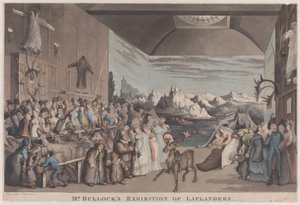 लैपलैंडर्स की मिस्टर बुलॉक की प्रदर्शनी, 8 फरवरी, 1822, 8 फरवरी, 1822। द्वारा थॉमस रोलैंड्सन