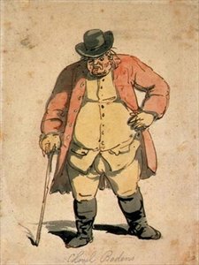 जोसेफ बोडेन का पोर्ट्रेट, c.1806-11 (कागज पर जल रंग, कलम और स्याही) द्वारा थॉमस रोलैंड्सन