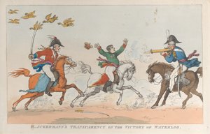 वाटरलू की विजय पर आर. एकरमैन की पारदर्शिता, 1 जून, 1815., 1 जून, 1815। द्वारा थॉमस रोलैंड्सन