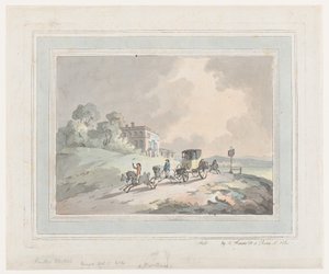ग्राम्य स्केच, या ए पोस्ट चाइज़ ट्रैवलिंग, 1785-99।, 1785-99। द्वारा थॉमस रोलैंड्सन