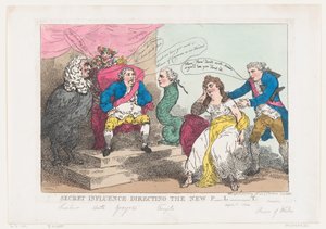 सीक्रेट इन्फ्लुएंस डायरेक्टिंग द न्यू प्लाट [पार्लियामेंट], मई 18, 1784।, मई 18, 1784। द्वारा थॉमस रोलैंड्सन